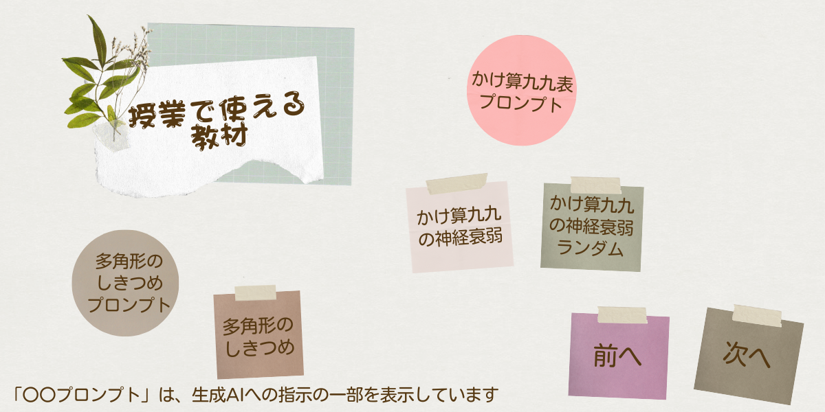 教材の一覧 3ページ